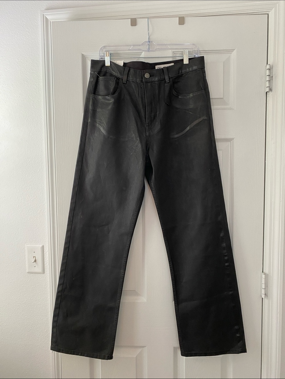 Zara The Waxed Pant/Jean